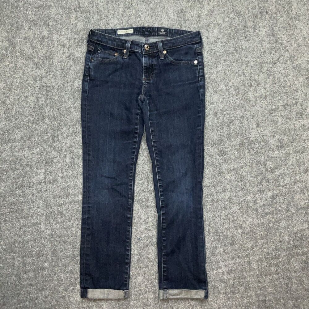 AG Adriano Goldschmied Jeans Womens Size 25 Blue Denim The Stevie Roll Up